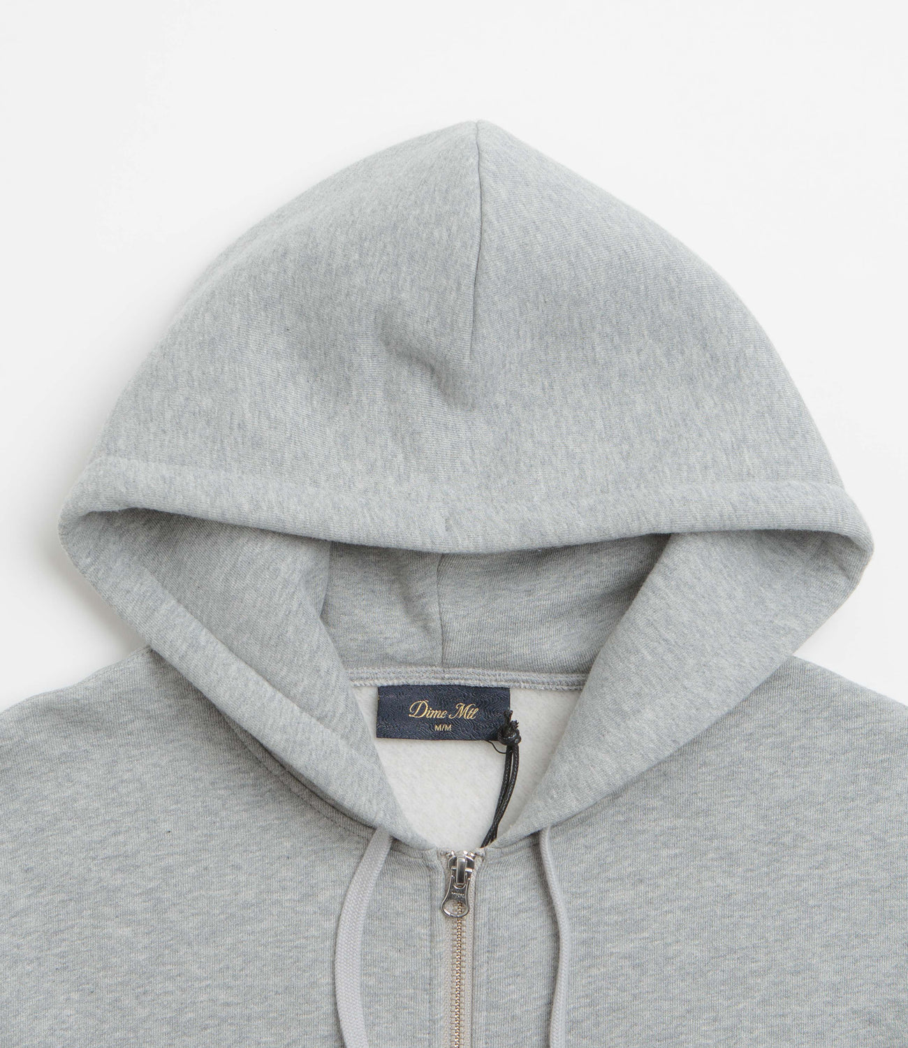 Dime Friends Full Zip Hoodie - Heather Grey | Flatspot