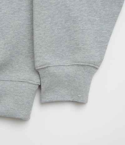 Dime Friends Full Zip Hoodie in Heather Grey