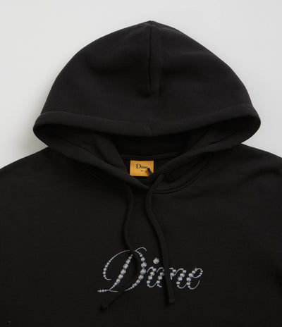 Dime Icy Cursive Hoodie in Black