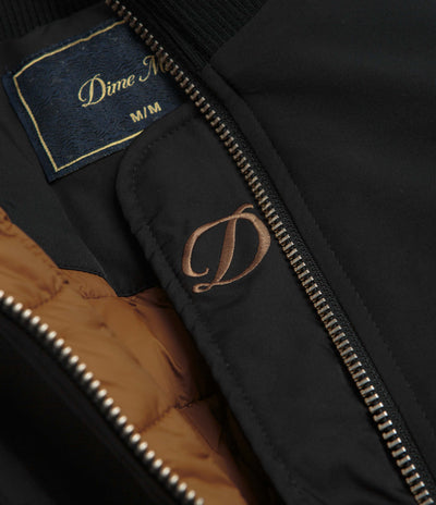 Dime Insulated Bomber Jacket in Black