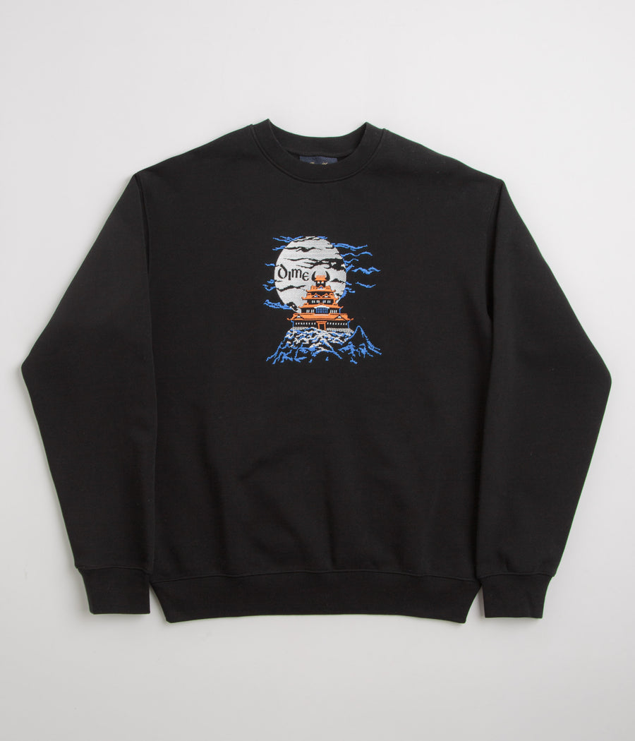 Dime Kastle Crewneck Sweatshirt in Black