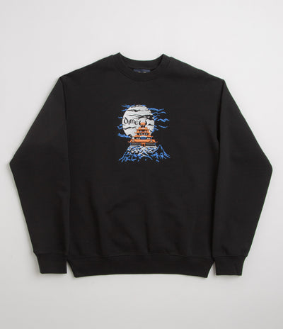 Dime Kastle Crewneck Sweatshirt in Black