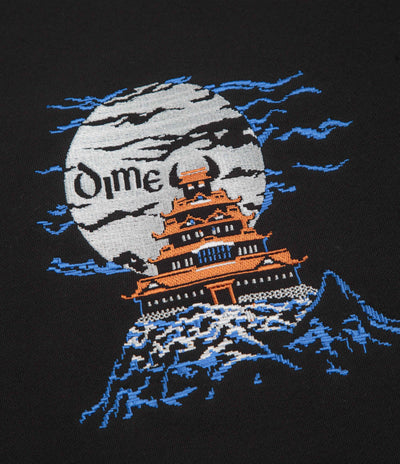 Dime Kastle Crewneck Sweatshirt in Black