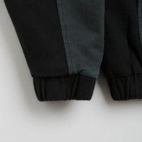 Dime Panel Denim Hooded Bomber Jacket in Charcoal thumbnail