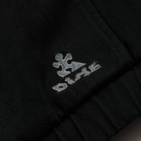 Dime Panel Denim Hooded Bomber Jacket in Charcoal thumbnail