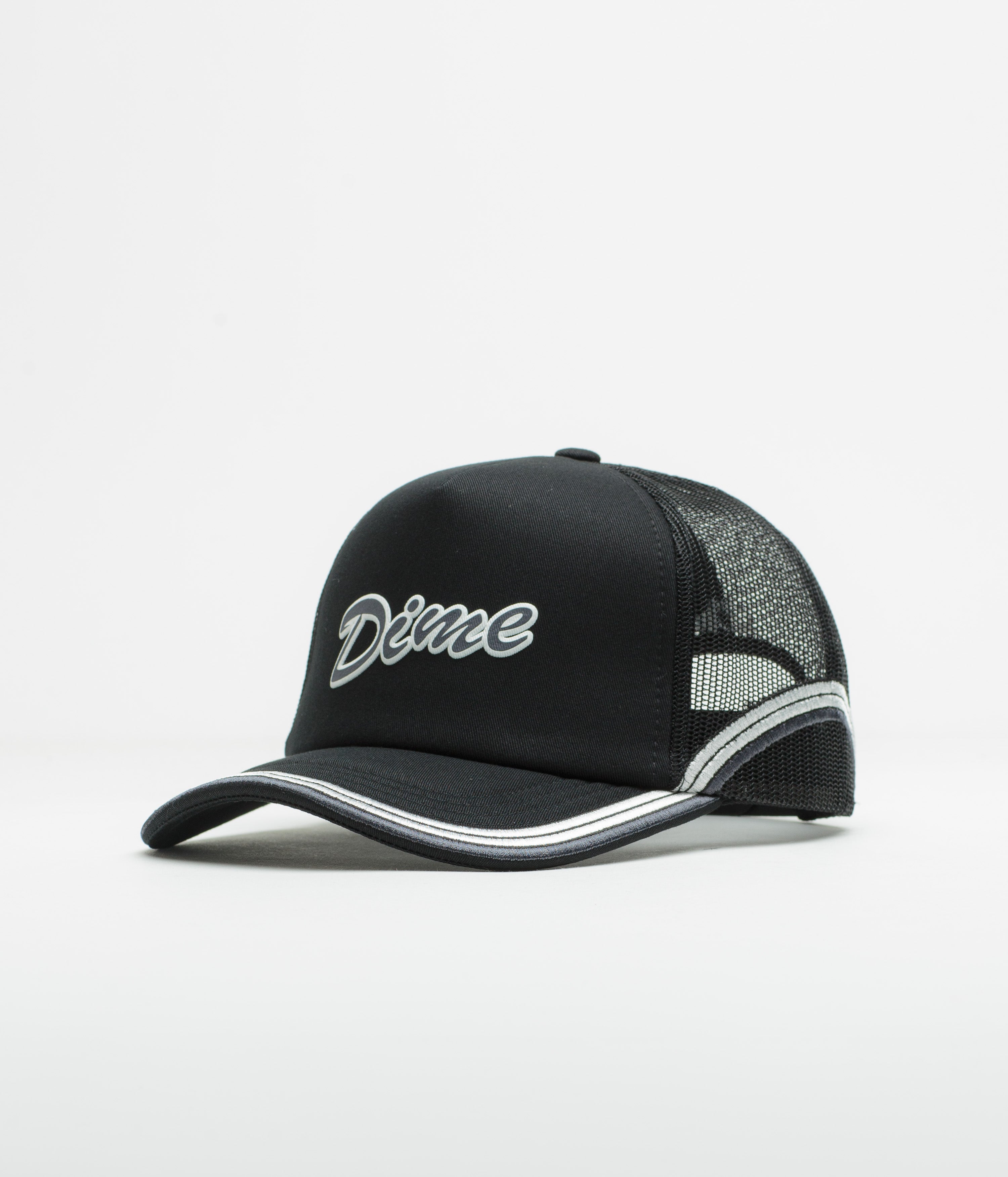 Dime Race Trucker Cap in Black