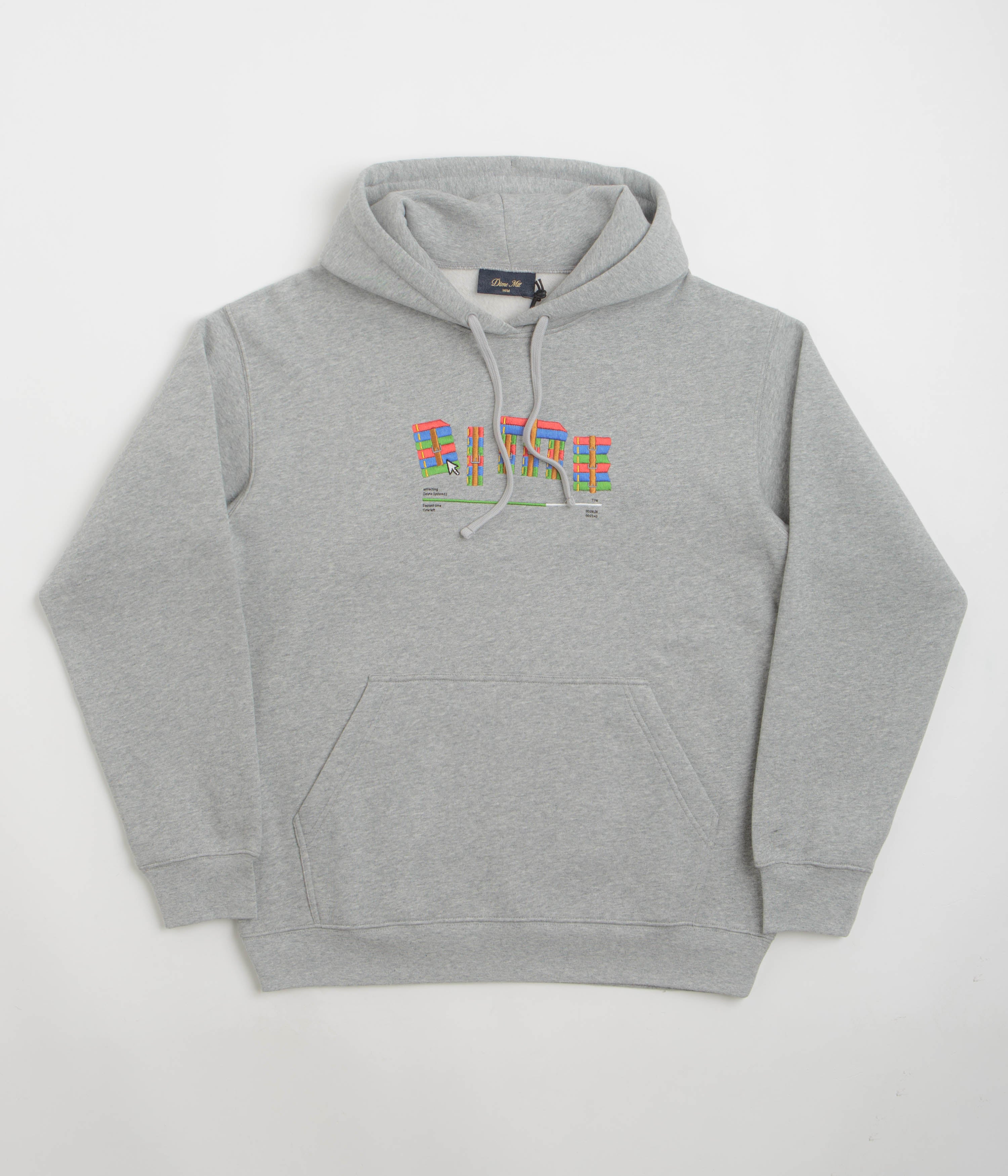 Dime Rar Hoodie in Heather Grey