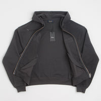 Dime Reverse French Terry Full Zip Hoodie in Vintage Black thumbnail