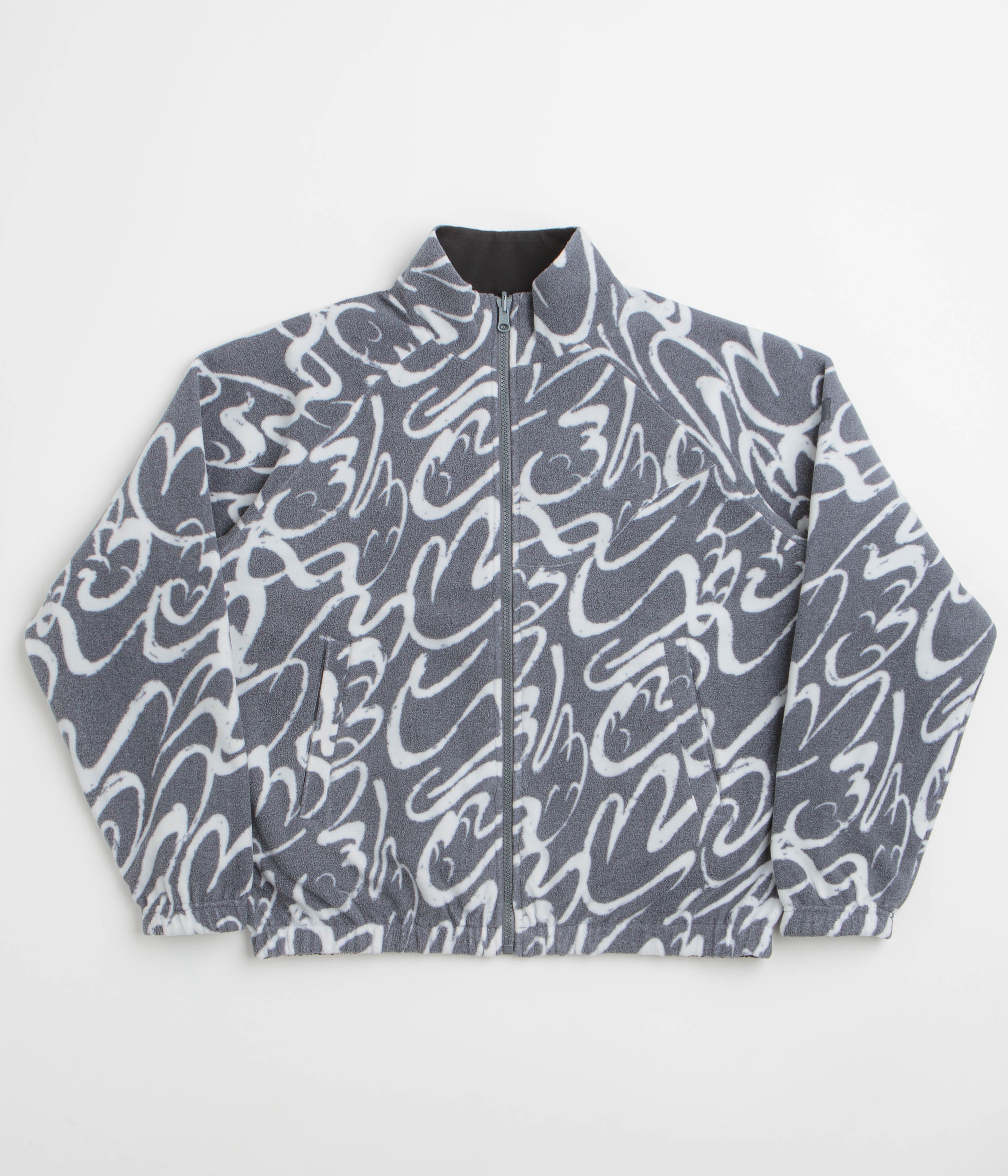 Dime Reversible Chilling Full Zip Fleece - Grey / Black