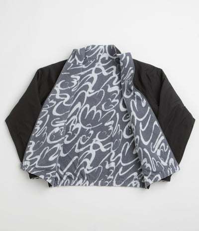 Dime Reversible Chilling Full Zip Fleece - Grey / Black