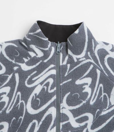 Dime Reversible Chilling Full Zip Fleece - Grey / Black