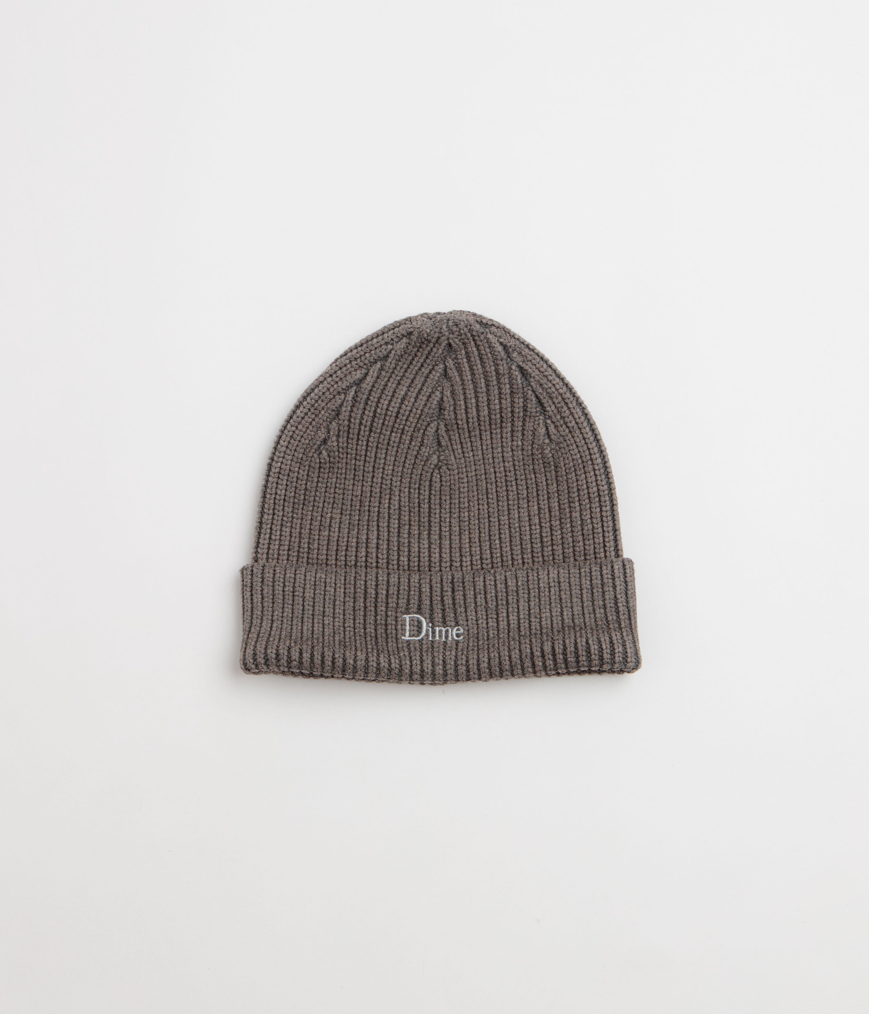 Dime Rib Fold Beanie - Dark Grey