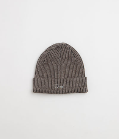 Dime Rib Fold Beanie - Dark Grey