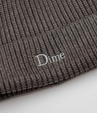 Dime Rib Fold Beanie - Dark Grey