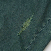 Dime Striped Classic Baggy Denim Pants in Distressed Green thumbnail