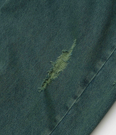 Dime Striped Classic Baggy Denim Pants in Distressed Green