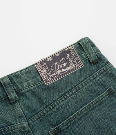 Dime Striped Classic Baggy Denim Pants in Distressed Green