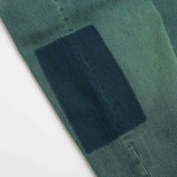 Dime Striped Classic Baggy Denim Pants in Distressed Green thumbnail