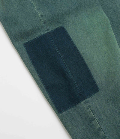Dime Striped Classic Baggy Denim Pants in Distressed Green