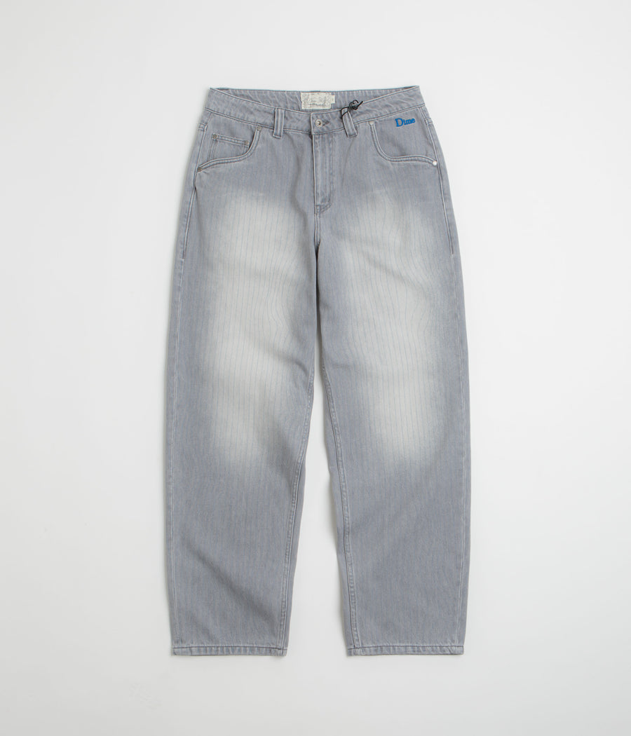 Dime Striped Classic Baggy Denim Pants in Sandblasted Grey