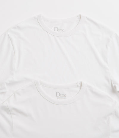 Dime T-Shirts (2 Pack) in White