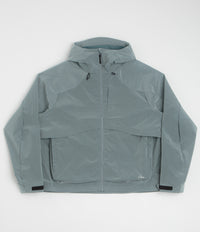 Dime Taffeta Windbreaker Full Zip Jacket in Frost