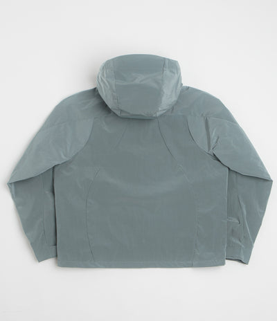 Dime Taffeta Windbreaker Full Zip Jacket in Frost