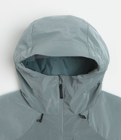 Dime Taffeta Windbreaker Full Zip Jacket in Frost