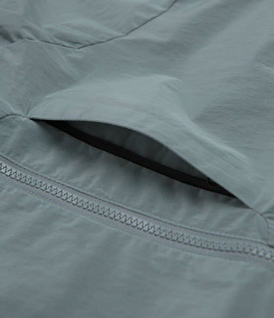 Dime Taffeta Windbreaker Full Zip Jacket in Frost