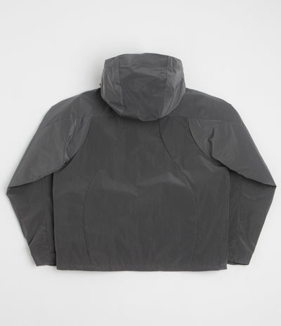 Dime Taffeta Windbreaker Full Zip Jacket in Storm
