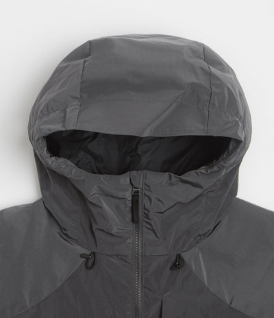 Dime Taffeta Windbreaker Full Zip Jacket in Storm