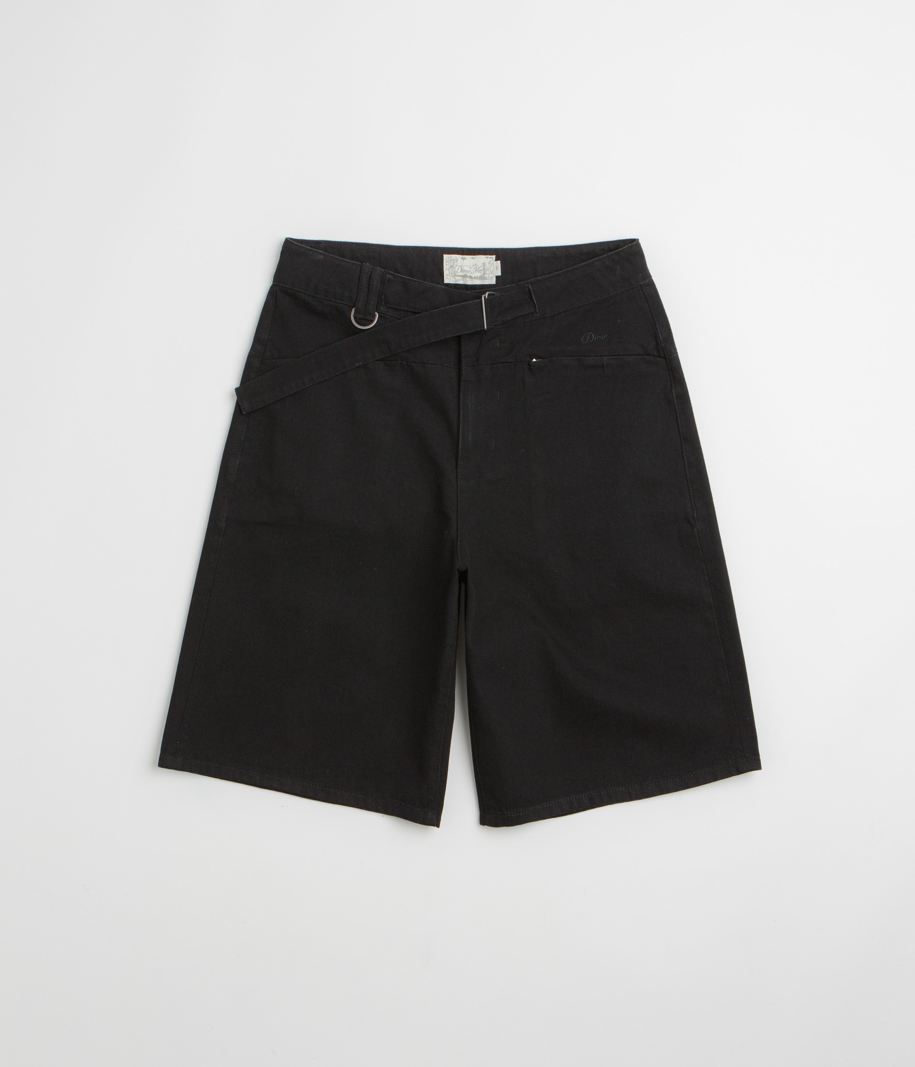 Dime Tech Denim Shorts in Black