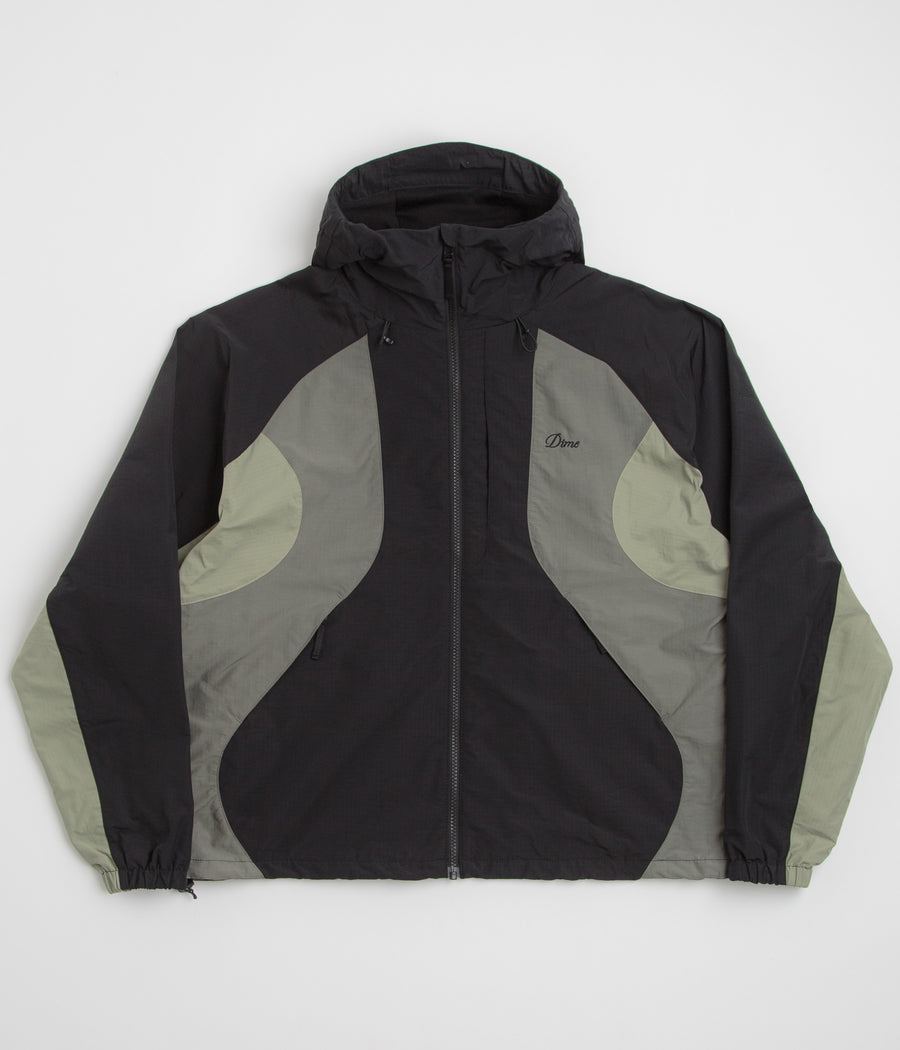 Dime Tech Windbreaker Jacket in Black