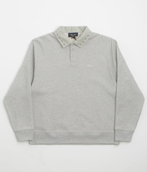 Dime Wave Rugby Shirt - Heather Grey