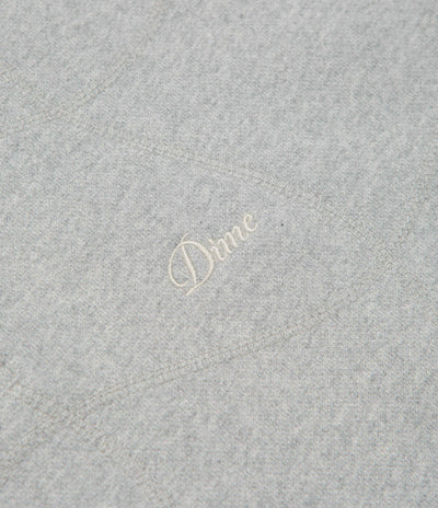 Dime Wave Rugby Shirt in Heather Grey