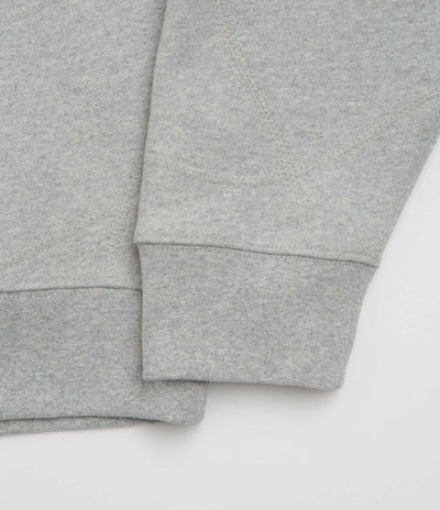 Dime Wave Rugby Shirt in Heather Grey