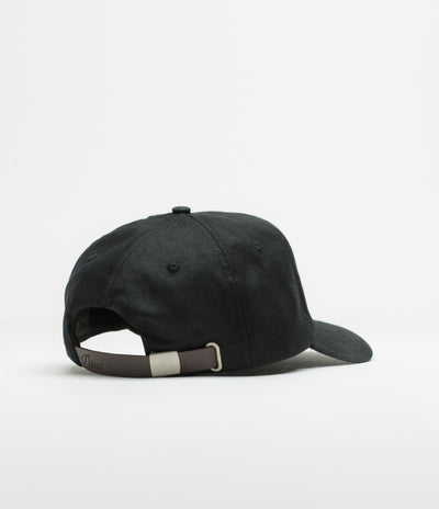 Dime Waxed Worker Cap in Black