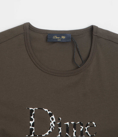 Dime Womens Classic Dalmatians T-Shirt in Vintage Black