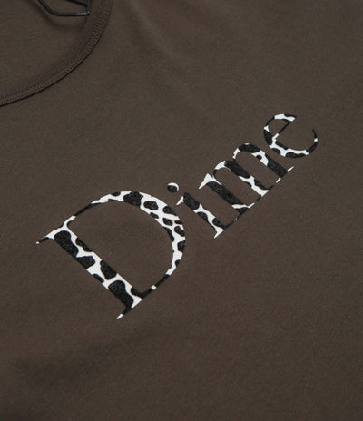 Dime Womens Classic Dalmatians T-Shirt in Vintage Black