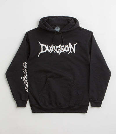 Dungeon Chain Logo Hoodie in Black and White