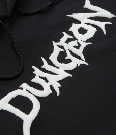 Dungeon Chain Logo Hoodie in Black and White