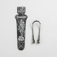 Dungeon Cold Steel Ass Saver Mudguard - Black / White thumbnail