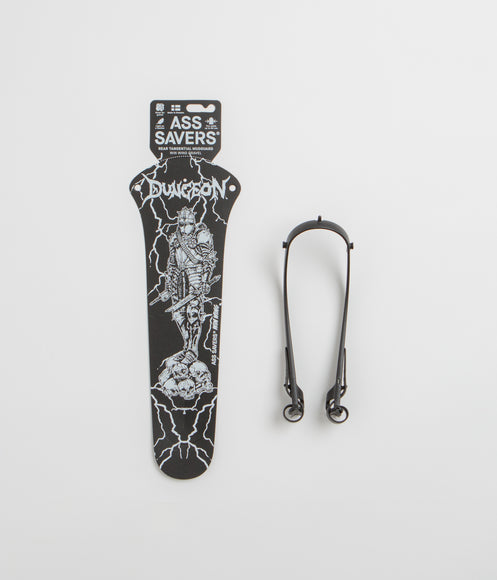 Dungeon Cold Steel Ass Saver Mudguard - Black / White