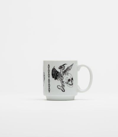 Dungeon Dragon Dies Mug - White