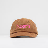Dungeon Embroidered Logo Cap in Camel and Neon Pink thumbnail