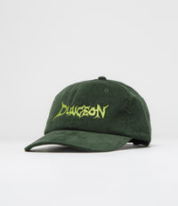 Dungeon Embroidered Logo Cap in Olive and Tennis Yellow Cord