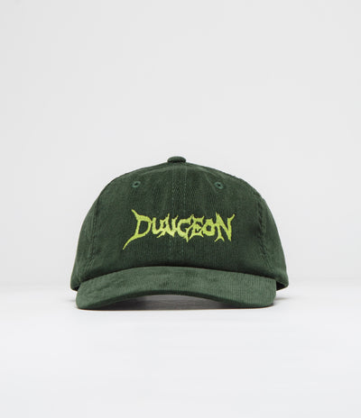 Dungeon Embroidered Logo Cap in Olive and Tennis Yellow Cord