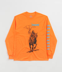 Dungeon Knight Castle Long Sleeve T-Shirt in Orange