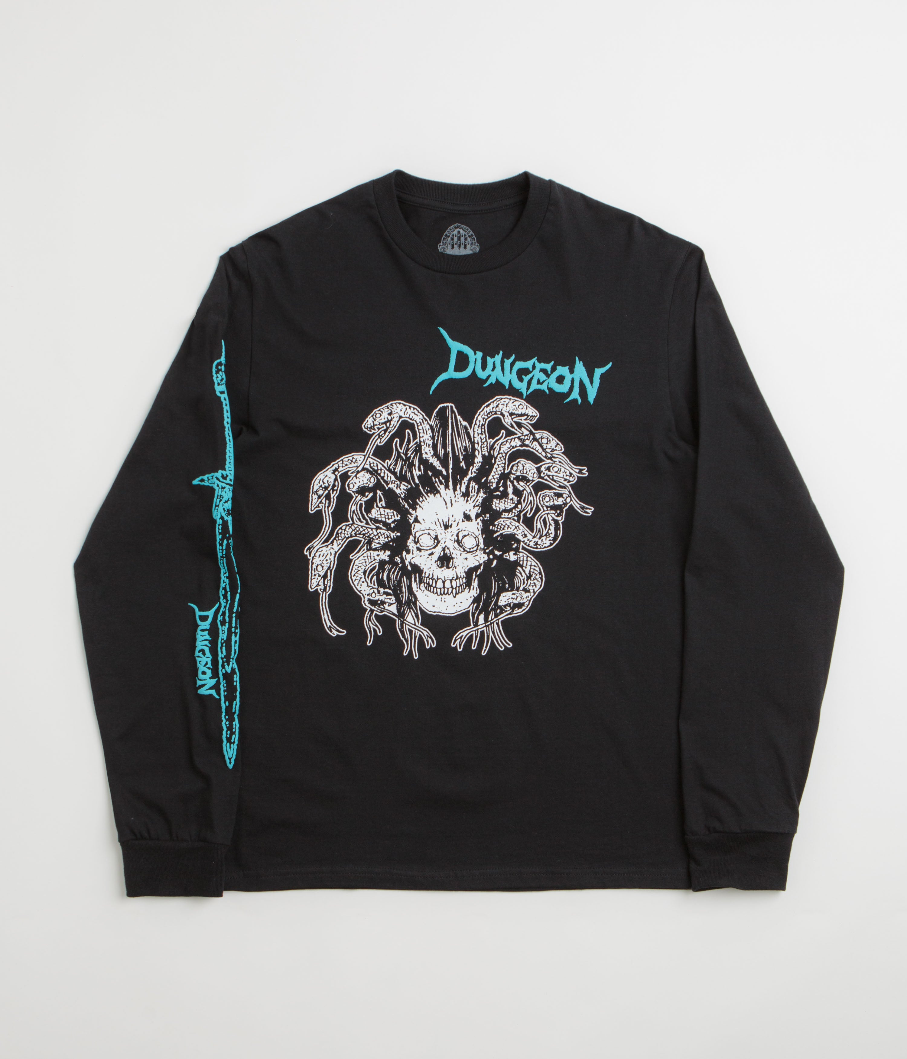 Dungeon Medusa Long Sleeve T-Shirt in Black