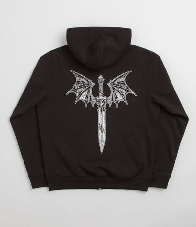 Dungeon Night Wing Full Zip Hoodie - Black